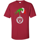 Amazing tee Oakland Raiders Glitter Grinch Monogram Ornament Christmas Gift - Shirt