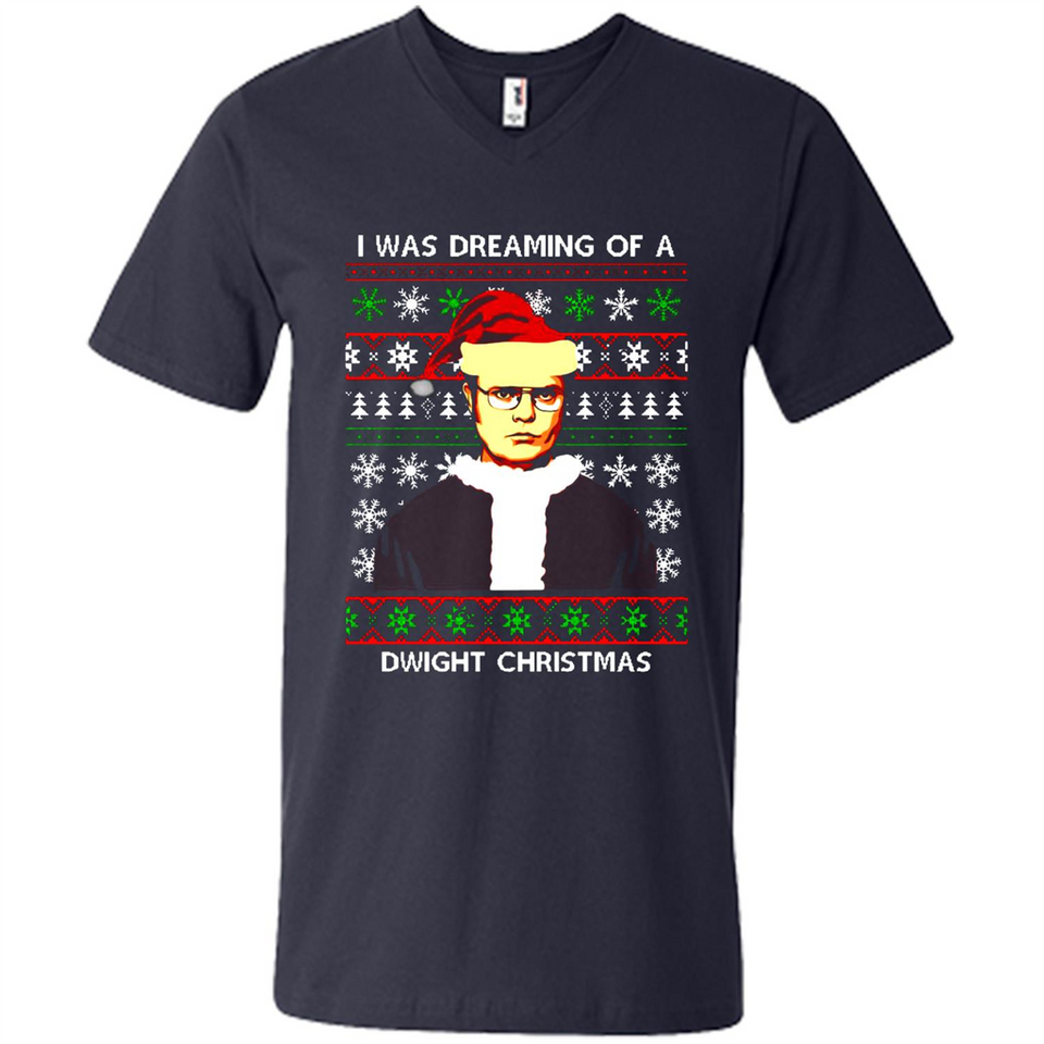 I'm dreaming of a Dwight Christmas sweatshirt - Men's V-Neck