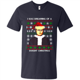 I'm dreaming of a Dwight Christmas sweatshirt - Men's V-Neck