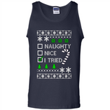 Naughty Nice I Tried Christmas sweatshirt PINGPONG