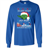 YODA SILENT NIGHT JEDI NIGHT CHRISTMAS UGLY SWEATER