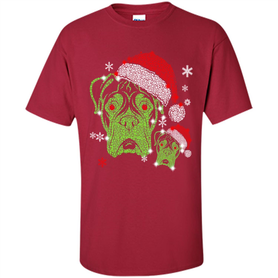 Boxer Dog diamond Christmas - Shirt