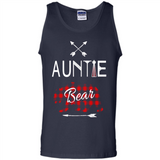 Aunt Shirt Buffalo Plaid Family Camp Bear Tee - Tank Top