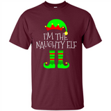 Matching Family Christmas Shirt Funny I'm The Naughty Elf Black mugs PINGPONG - Shirt