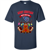 Tennessee Titans NFL Reindeer Funny Merry Christmas And Happy New Year