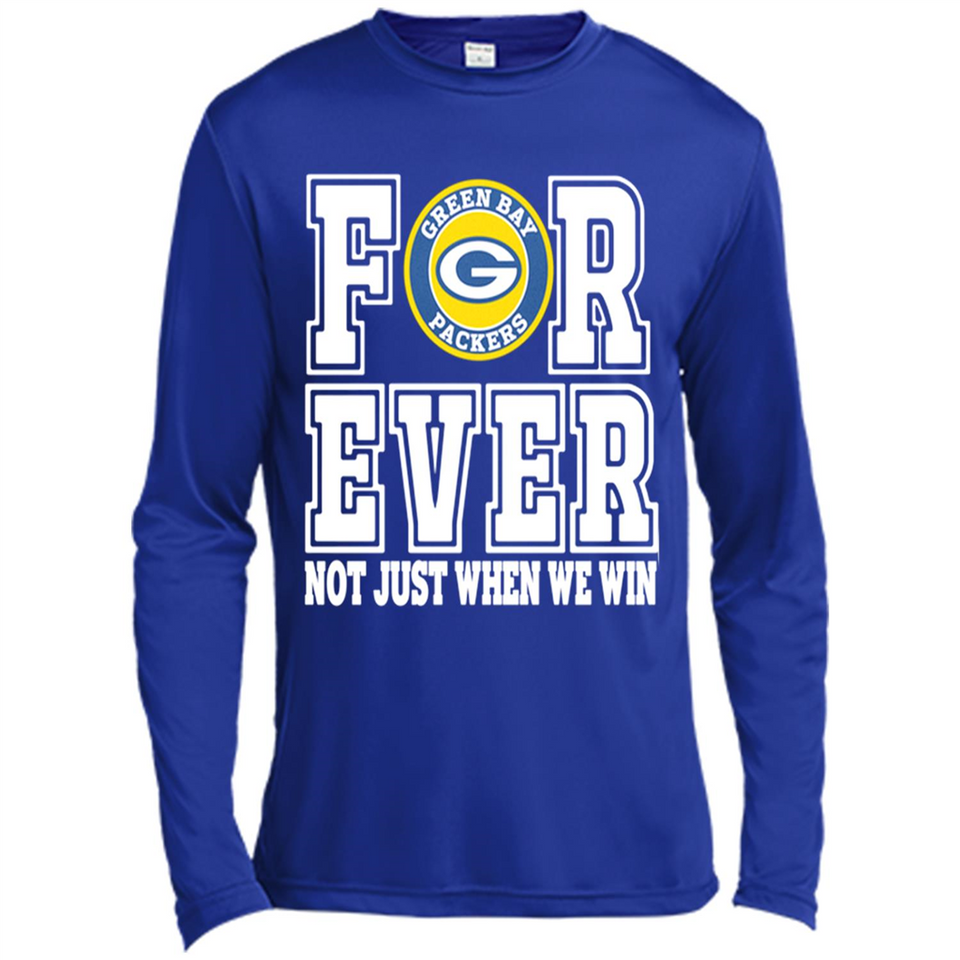 Green Bay Packers Forever For ever not just when we win - Canvas Long Sleeve T-Shirt