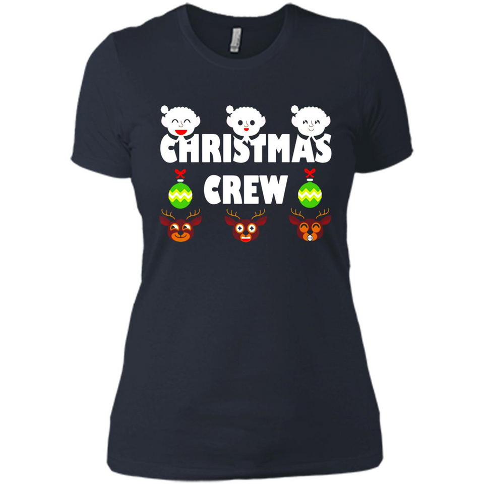 Christmas Crew Gifts Santa Elves Reindeer - Ladies' Boyfriend T-Shirt