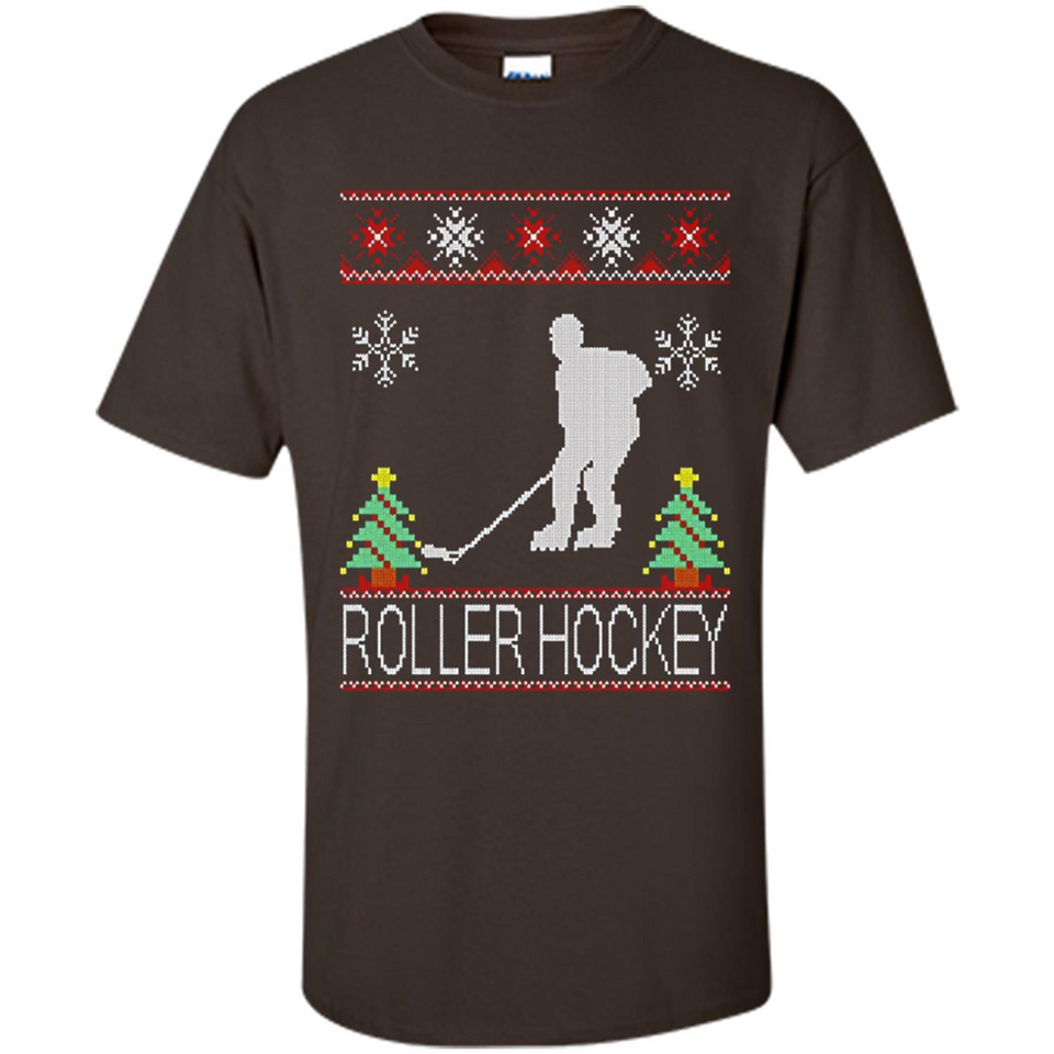 roller hockey Christmas ugly