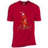 Christmas Lights Sloth Long Sleeve Santa Sloth - Premium Short Sleeve T-Shirt