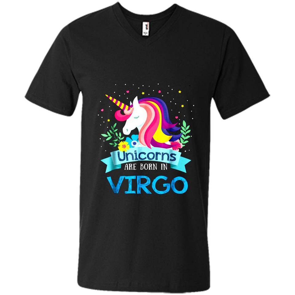 Unicorns are born in Virgo Birthday Rainbow Gift Ladies Custom