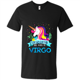 Unicorns are born in Virgo Birthday Rainbow Gift Ladies Custom