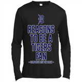 Reasons to be a Detroit Tigers Fan Complete List on Back - Canvas Long Sleeve T-Shirt