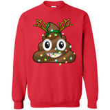 Reindeer Poop Emoji Cute Merry Christmas T-Shirt - Sweatshirt