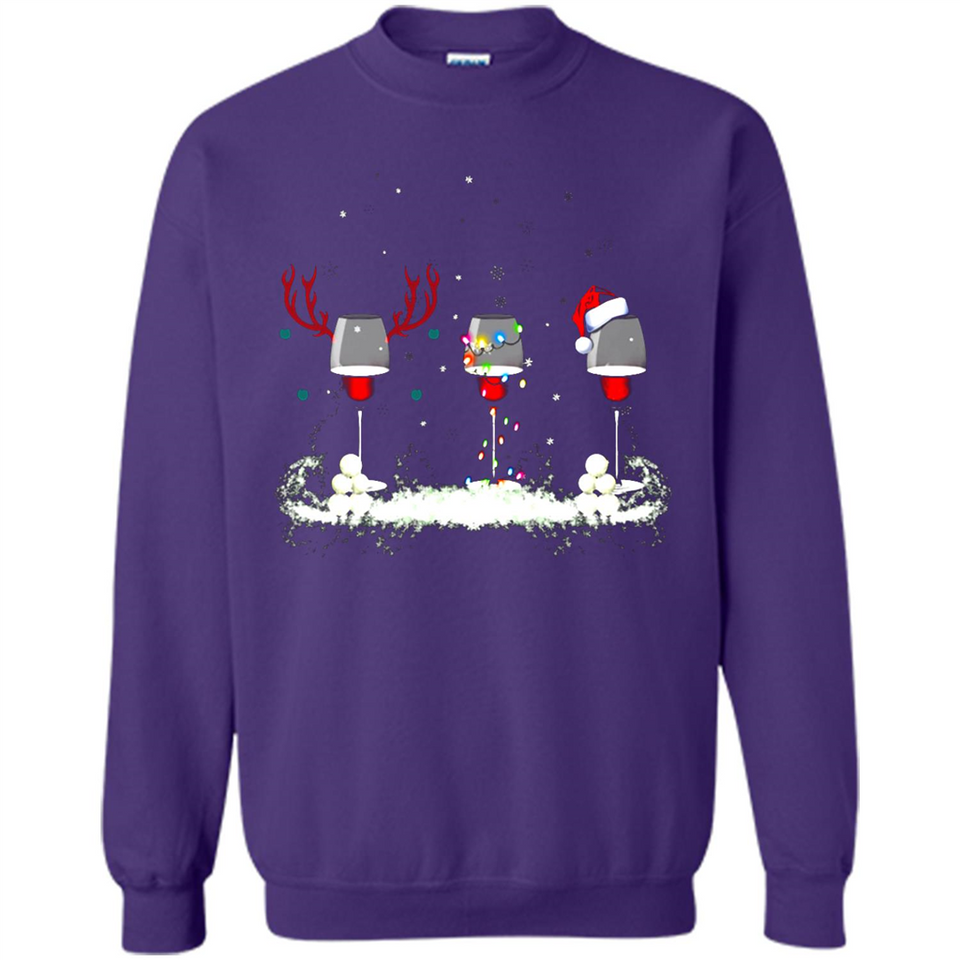 Christmas Red Wine - Merry Xmas T-Shirt - Sweatshirt