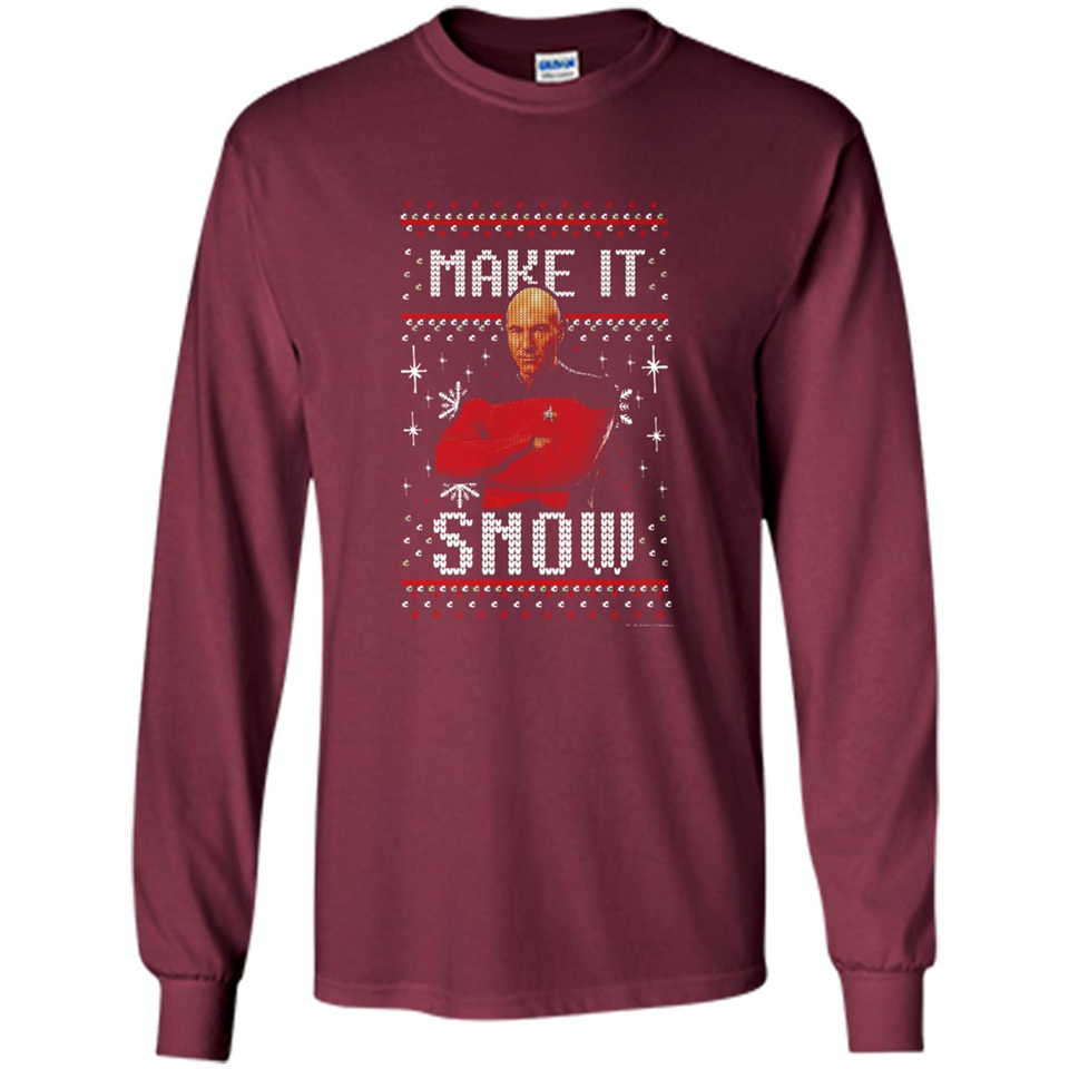Make It Snow Jean-Luc Picard Star Trek PINGPONG