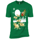 Christmas Santa Golden Retriever Sleigh For Labrador Retriever