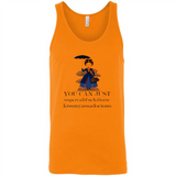 Mary Poppins Clipart You Can Just Supercalifuckilistic Kissmyassadocious MERCHCUTE - Canvas Unisex Tank