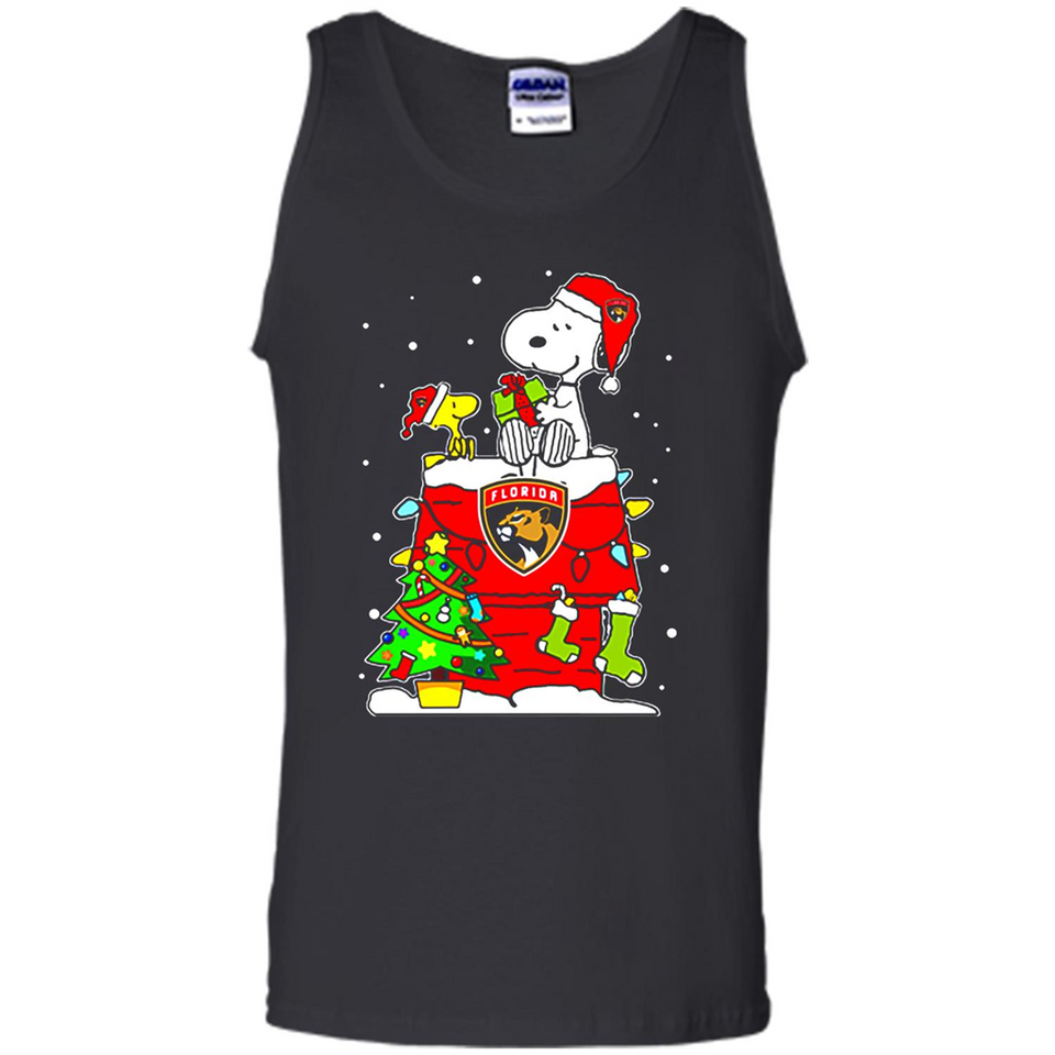Florida Panthers Snoopy Ugly Christmas Sweaters - Tank Top