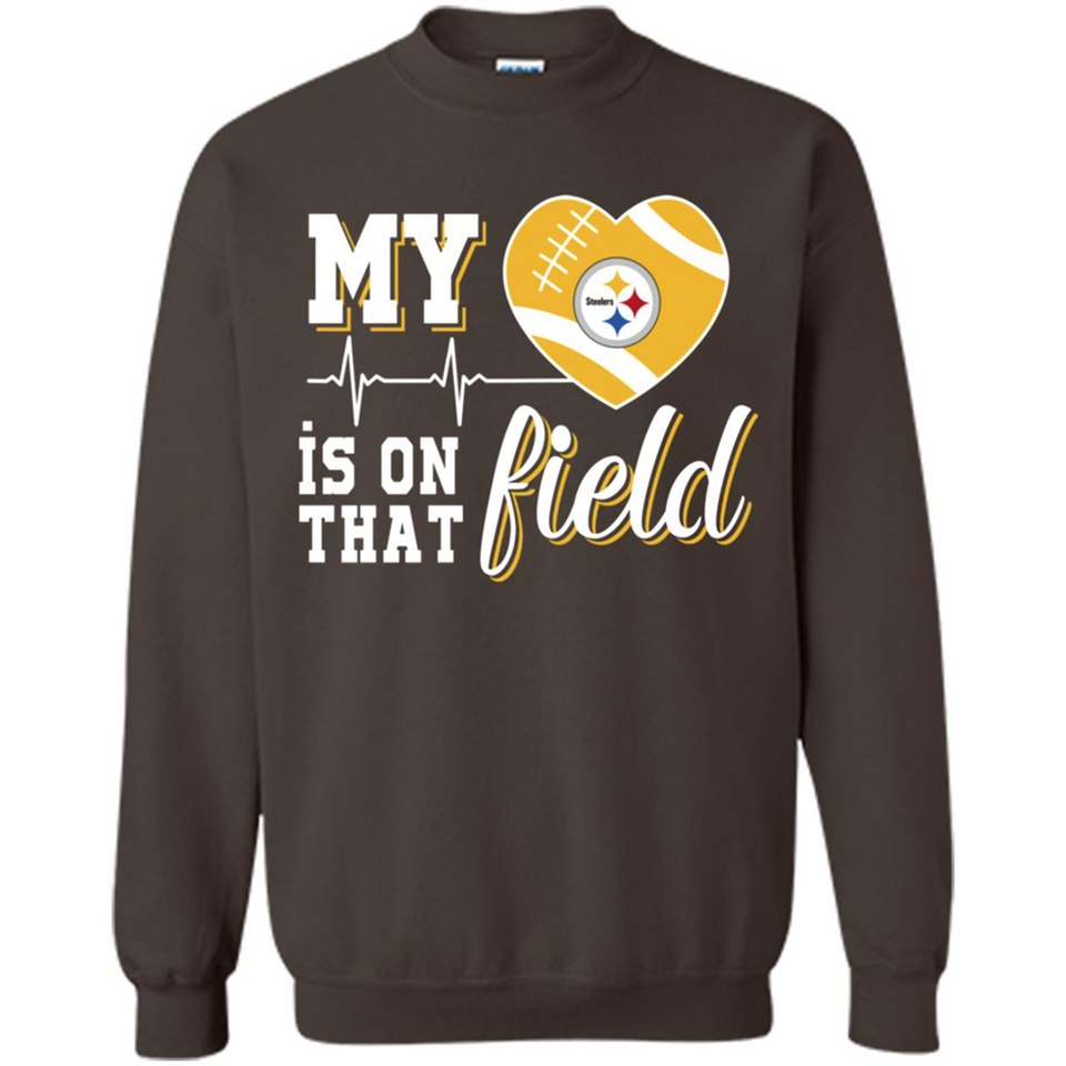 Pittsburgh Steelers Football My Heart is on that Field - Sweatshirt