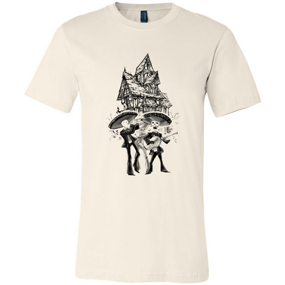 Mariachi Skeleton Shirt Dia De Los Muertos Tequila - Canvas Unisex T-Shirt