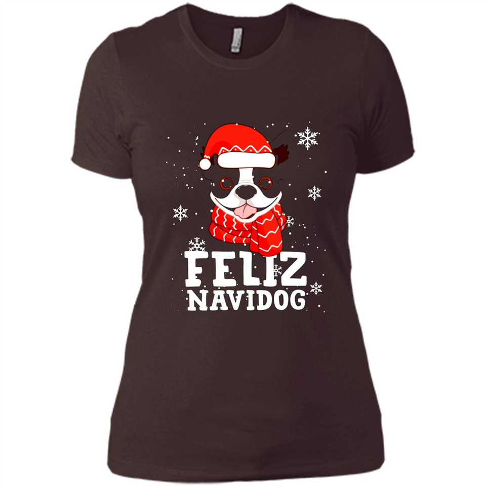 Feliz Navidog Boston Terrier Dog Ugly Xmas Sweater PING PONG