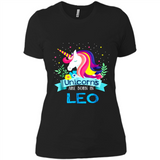 Unicorns are born in Leo Birthday Rainbow Gift Ladies Custom