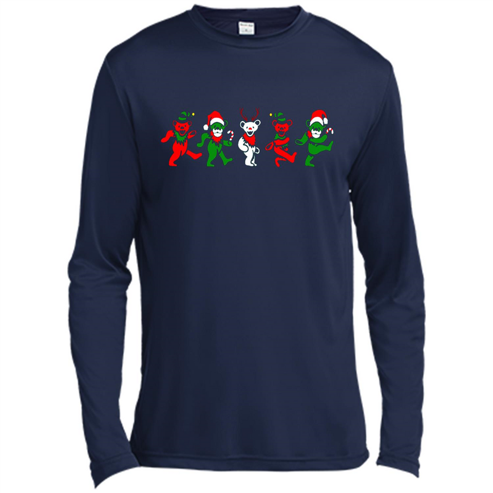 Dancing Bears Dance Christmas For Xmas Sweatshirt - Canvas Long Sleeve T-Shirt