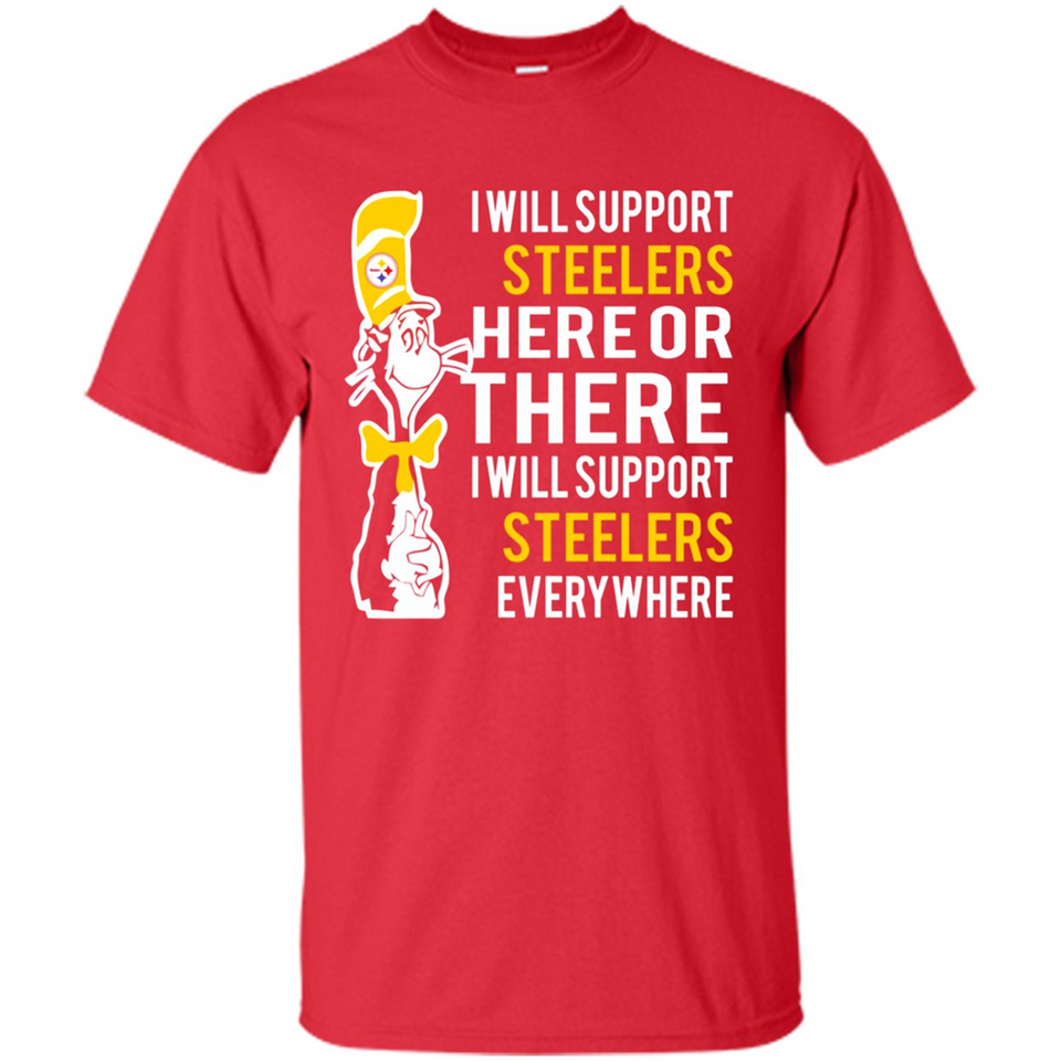 Shirt For Dr Seuss Cat And Pittsburgh Steelers Fans - Shirt