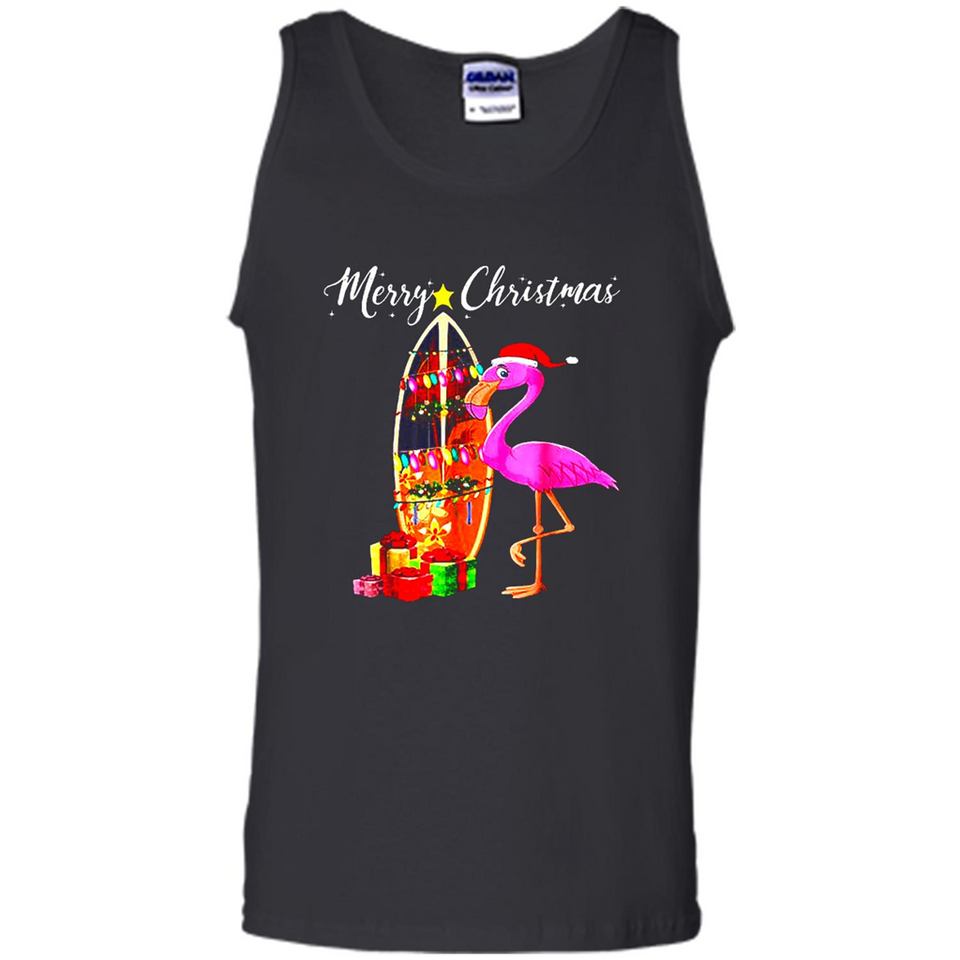 Flamingo Christmas Shirt, Merry Christmas Shirt , Flamingo - Tank Top
