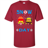 Snow Day Shirt For Boston Red Sox Vs Minion Fans pingpong