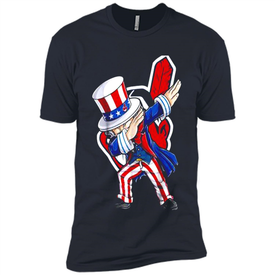 MLB CLEVELAND INDIANS UNCLE SAM DABBING INDEPENDENCE DAY