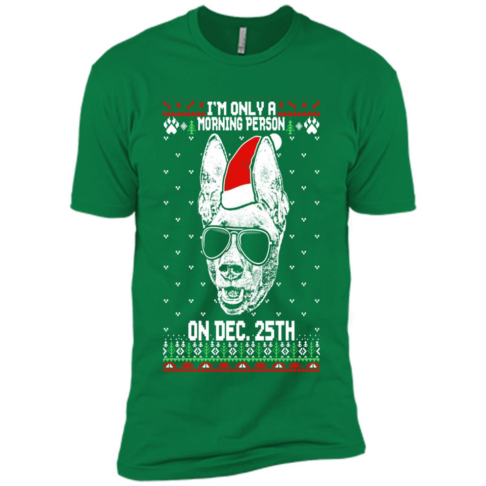 Morning Person Pharaoh Hound Funny Xmas - Premium Short Sleeve T-Shirt