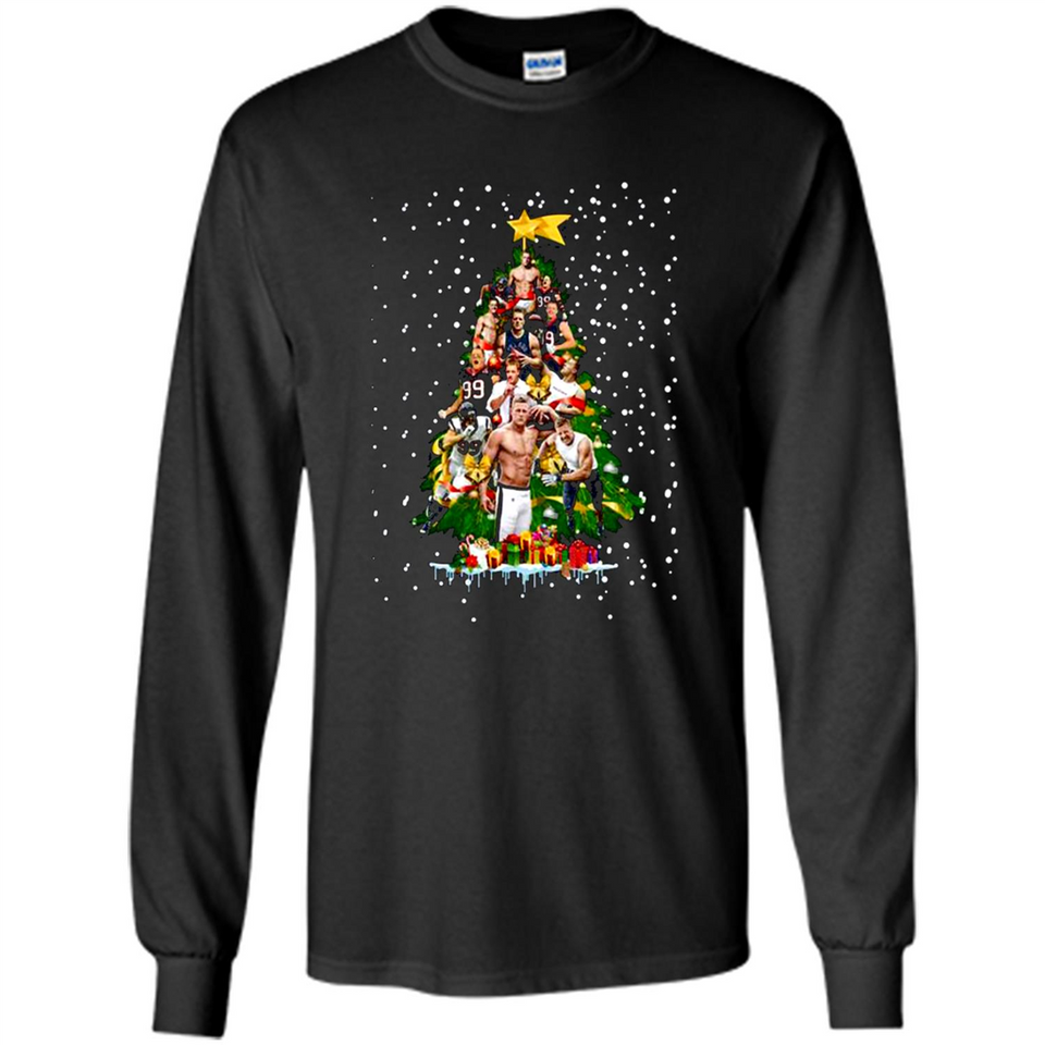 J.J. Watt Christmas Tree ugly sweater PINGPONG
