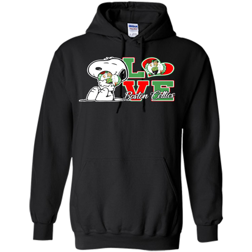 Snoopy loves NBA Boston Celtics - Hoodie