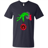GRINCH HAND HOLDING AUBURN TIGERS GLITTER CHRISTMAS PINGPONG