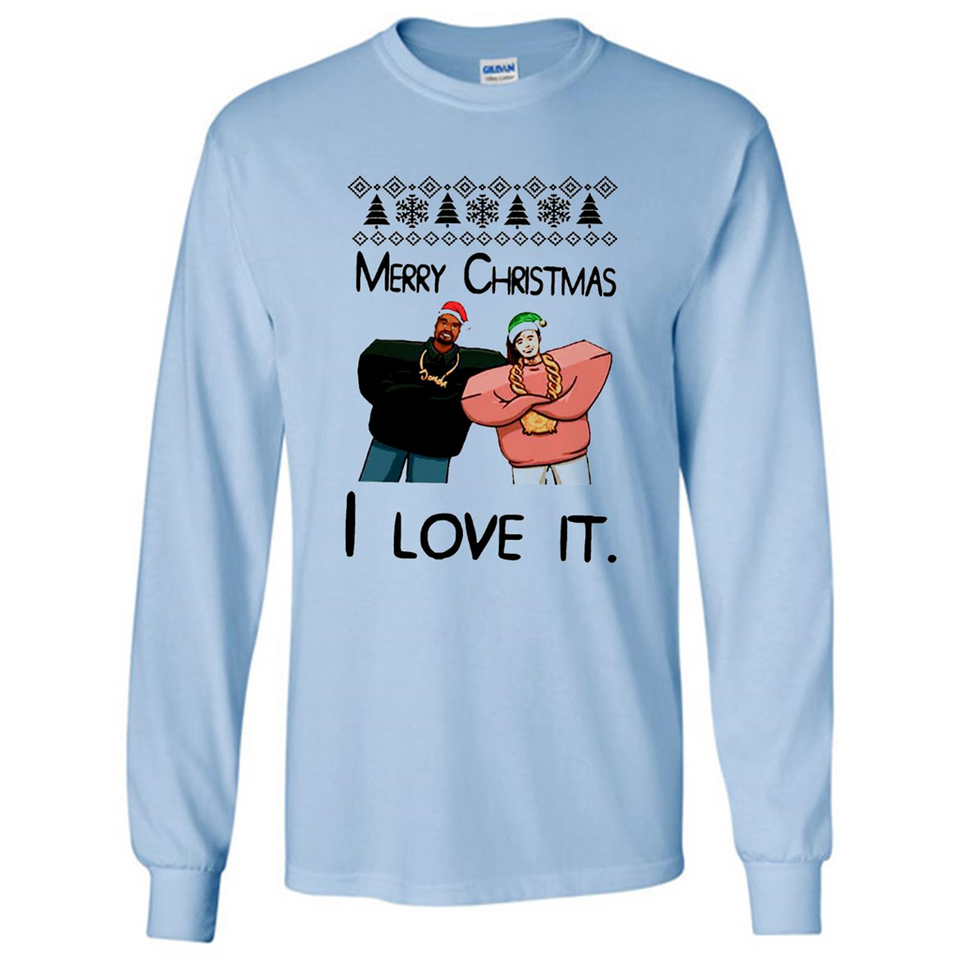 Drake Merry Christmas I love it sweatshirt PINGPONG - Long Sleeve T-Shirt