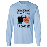Drake Merry Christmas I love it sweatshirt PINGPONG - Long Sleeve T-Shirt