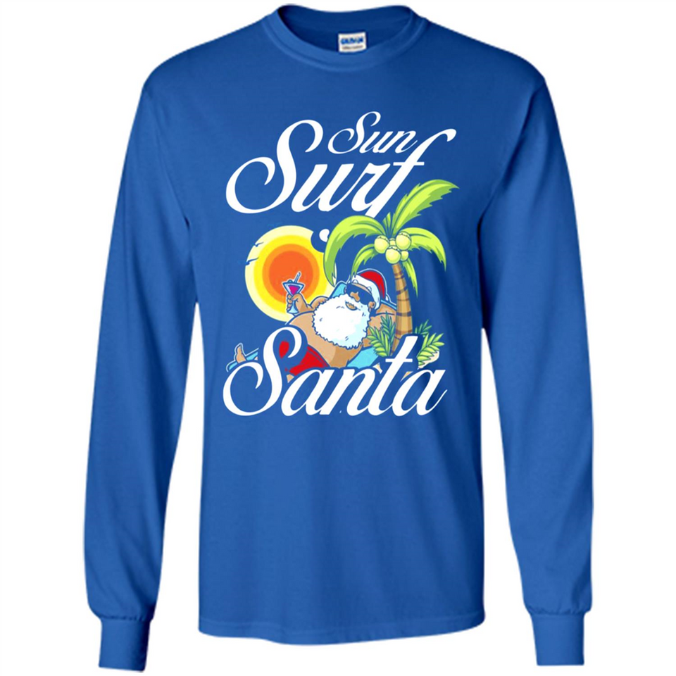 Sun Surf Santa - Long Sleeve T-Shirt