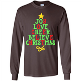 Joy Love Cheer Believe Christmas Tree