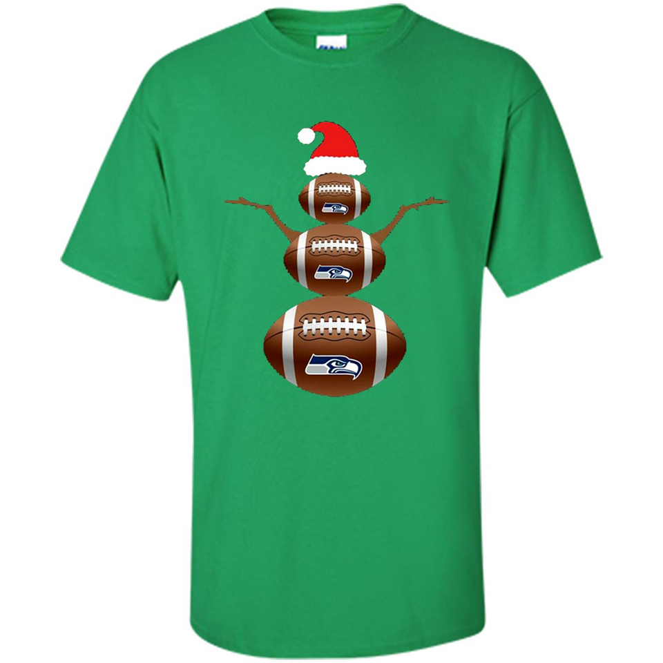 Seattle Seahawks NFL Dabbing Snowman Xmas