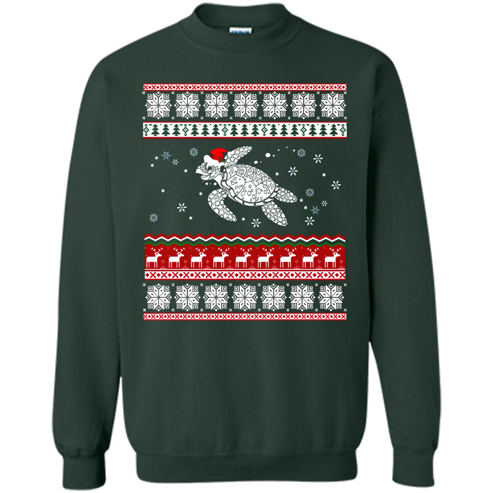 Sea Turtle Ugly Christmas T-Shirt - Sweatshirt