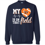 Cincinnati Bengals Football My Heart is on that Field - Sweatshirt