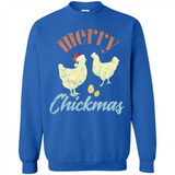 Christmas Chicken Vintage Shirt Funny Santa Hen Farmer Lover - Sweatshirt