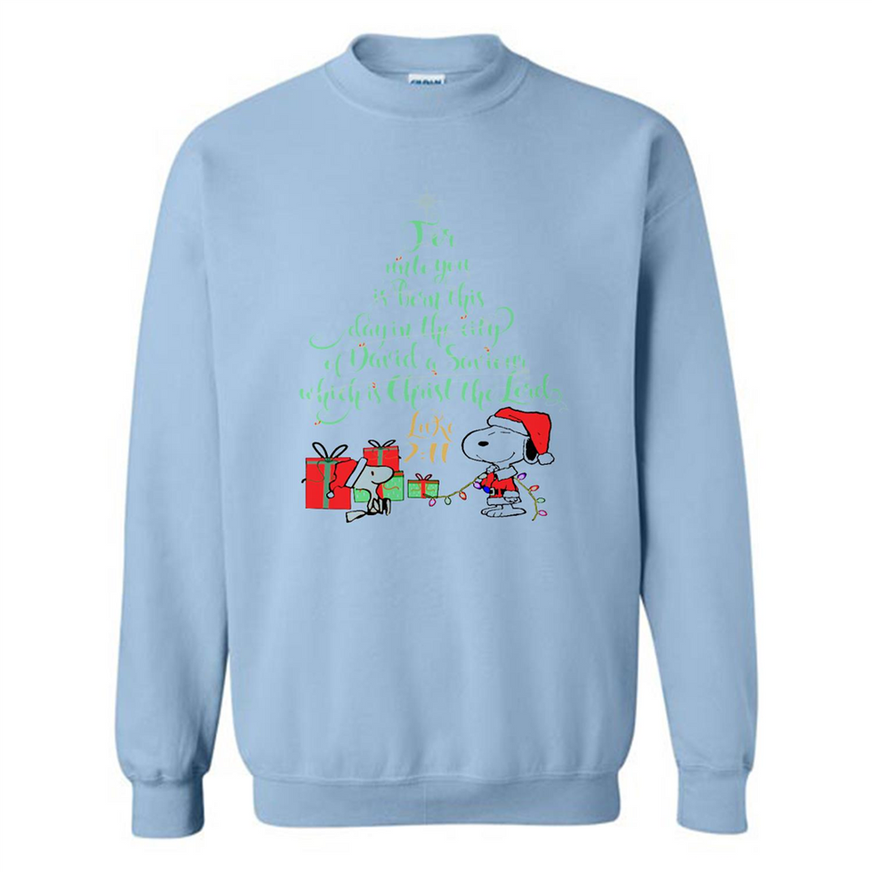 Snoopy Merry Christmas with Christmas tree T-Shirt - Sweatshirt