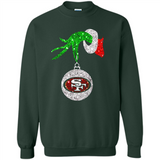 Amazing tee San Francisco 49ers Glitter Grinch Monogram Ornament Christmas Gift - Sweatshirt