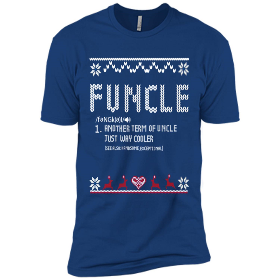 Mens Christmas Funcle Definition - Premium Short Sleeve T-Shirt