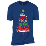 We Wish You A Merry Christmas Funny Pine Gift Sleeve - Premium Short Sleeve T-Shirt