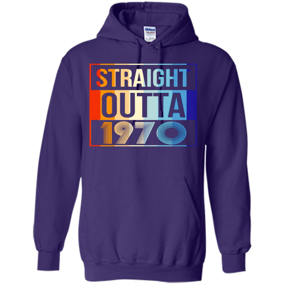 Retro Straight Outta 1970 48 Years Old - Hoodie