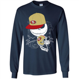 Jack Skellington The Nightmare Before Christmas-49ers Football - Long Sleeve T-Shirt