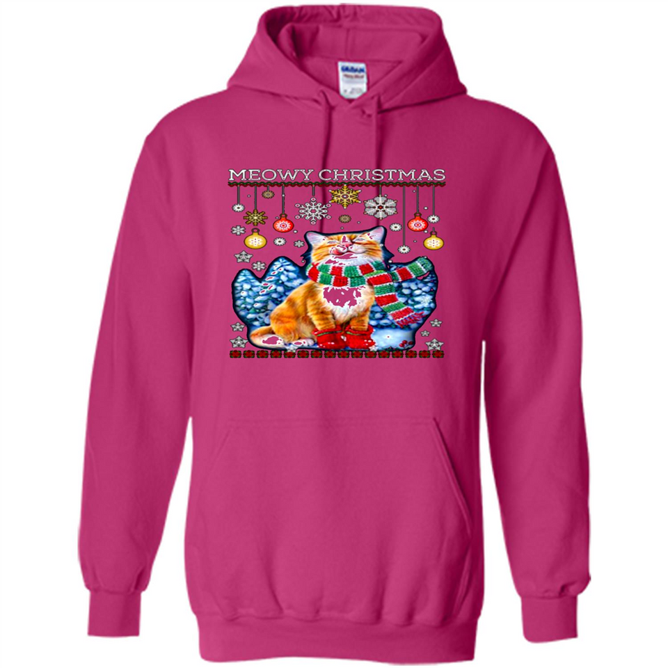 Meowy Christmas Ugly Funny Cats Lover PINGPONG